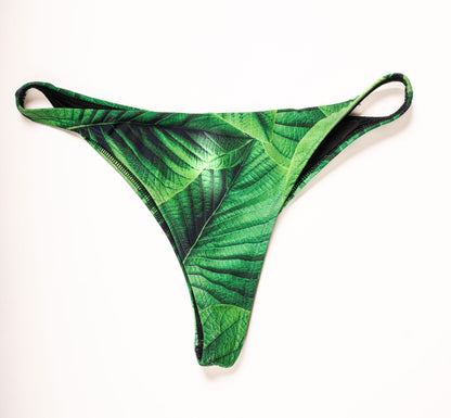 Ora Bikini Bottom, Jungle Green , 50 + UV Protection and Aloe Vera Microcapsules for Skin Hydration, Removable Pads