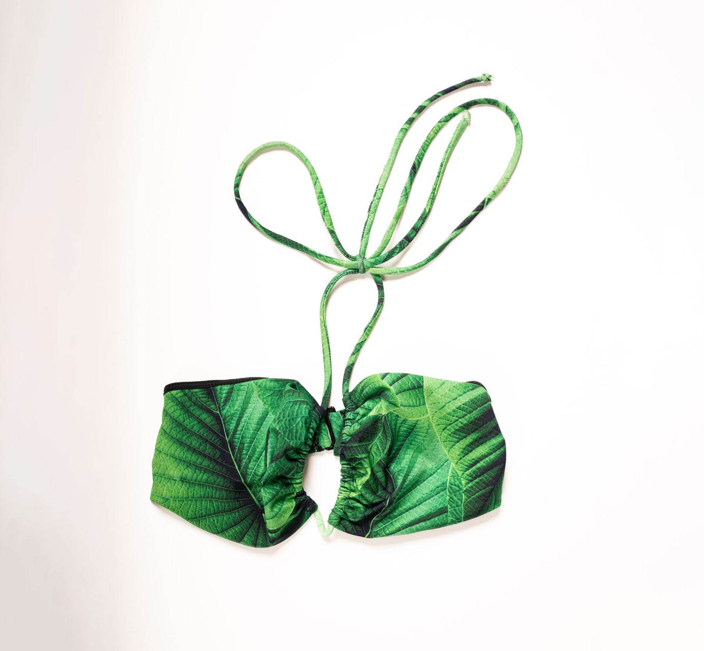 Ora Bikini Top, Jungle Green , 50 + UV Protection and Aloe Vera Microcapsules for Skin Hydration, Removable Pads